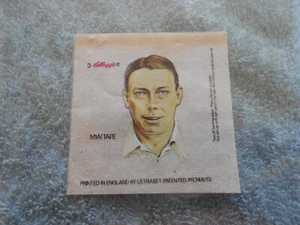 #D640. 1977 KELLOGGS SEALED & UNUSED CRICKET LETRASET TRANSFER - M.W. TATE - Picture 1 of 1
