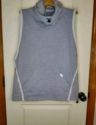 Champion Mujer French Terry Capucha Sudadera Gris Sin Mangas Frontal Bolsa Talla XL Foto 1 de 4