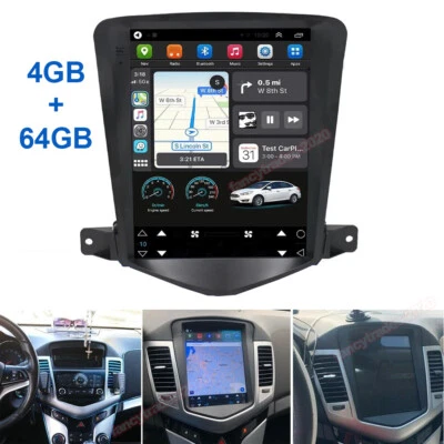 4+64GB For Chevrolet Cruze 2008-2012 Android13 Car Radio GPS Wifi Carplay Stereo - Image 1 of 4