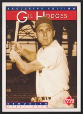 1995 Upper Deck Sonic Heroes of Baseball #12 Gil Hodges Brooklyn Dodgers