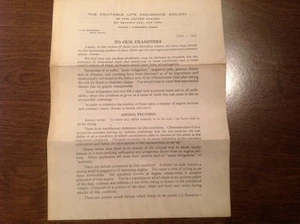 Equitable Life Assurance Society New York - An unsere Prüfer Anleitung. 1930 - Bild 1 von 3