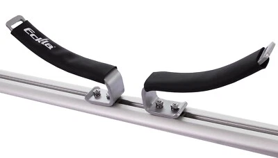 Eckla Flach Ovalbügel für T-Nutensystem Dachträger Stahl 4 Stück Kajakträger