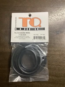 TQ Wire 1131 10 Gauge Wire 3 Nero Nuovo - Sigillato - 4,8mm OD e Molto Flessibile - Foto 1 di 1