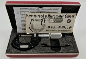 STARRETT 436-1 in. Outside Micrometer W/Case《Priced To Sell》Excellent Condition - Picture 1 of 6