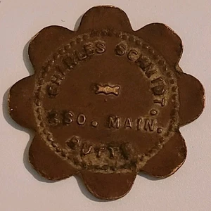 CHARLES SCHMIDT. 2 SO. MAIN BUTTE. GOOD FOR 2½¢ TRADE TOKEN Montana (1) - Picture 1 of 4