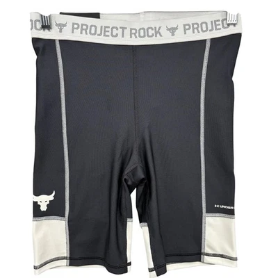Under Armour Project Rock Bike Shorts Womens Small Compression High Rise Gym - Image 1 of 4