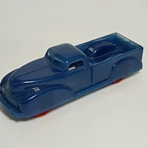 Vintage Renwal 1950s Blue Pickup Truck 3" No. 62 Marbled Plastic USA Toy - Picture 1 of 15