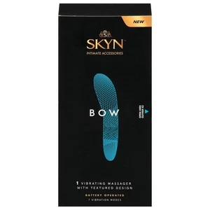 SKYN Bow Vibrating Massager – Textured Silicone Design, Soft & Flexible, 1 Count - Picture 1 of 12