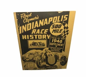 Floyd Clymer's 1946 Indianapolis 500 Yearbook Supplement Race History Book🏁 - Picture 1 of 3