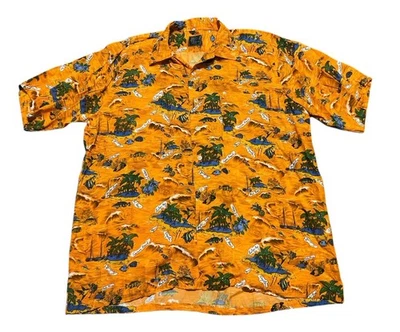 Vintage National Sport Shirts Manhattan Hawaiian Shirt Mens XL Jamaica Made 70s - Image 1 of 4