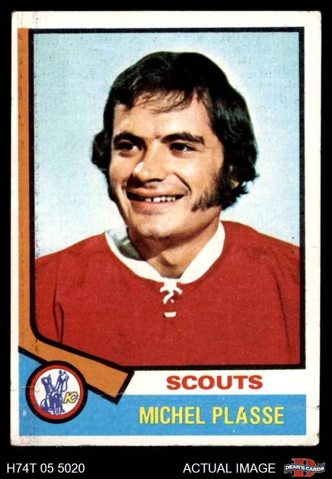 1974 Topps #257 Michel Plasse Scouts RC 2 - GOOD - Image 1 of 1