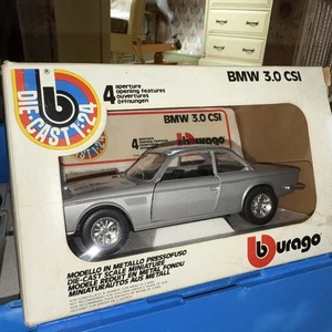 Burago 1:24 Scale BMW 3.0 Csi 2 Door Boxed Rare 1970 s - Picture 1 of 8