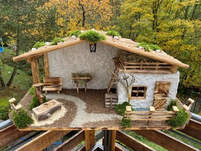 LARGE CHRISTMAS NATIVITY SCENE "MAGDALENA" Alpine NEW + 2 LED Lanterns Original Box - Image 1 of 4