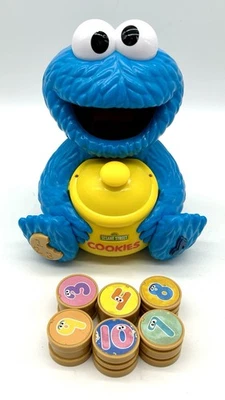 Tarro de conteo de monstruos de galletas de Sésamo juguete de actividad 6 galletas funcionando Foto 1 de 4