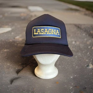 Mütze Kappe Mister Parmesan LASAGNA bestickt Patch Druckknopflasche Trucker Unisex - Bild 1 von 14