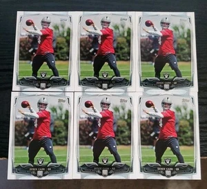 2014 Topps #438 Derek Carr 6 Card Lot - Picture 1 of 2