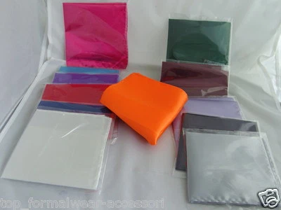 Any Top Pocket Polyester Hankie - 9" x 9" = 23cm x 23cm - Squares - Image 1 of 4