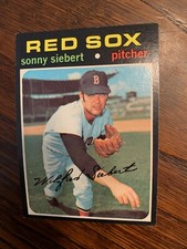 1971 TOPPS #710 SONNY SIEBERT BOSTON RED SOX HIGH # BASEBALL CARD NM