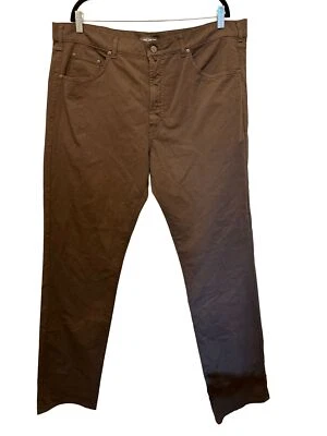 Pantalones chinos de algodón marrón pilar Pal para hombre hechos en Italia talla 46 Foto 1 de 4