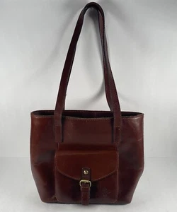 Patricia Nash Brown Leather Shoulder Bag Purse Tote Handbag - Picture 1 of 9