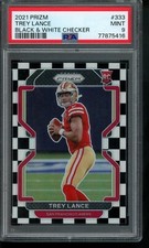 2021 PANINI PRIZM TREY LANCE #333 BLACK & WHITE CHECKER ROOKIE CARD PSA 9 MINT