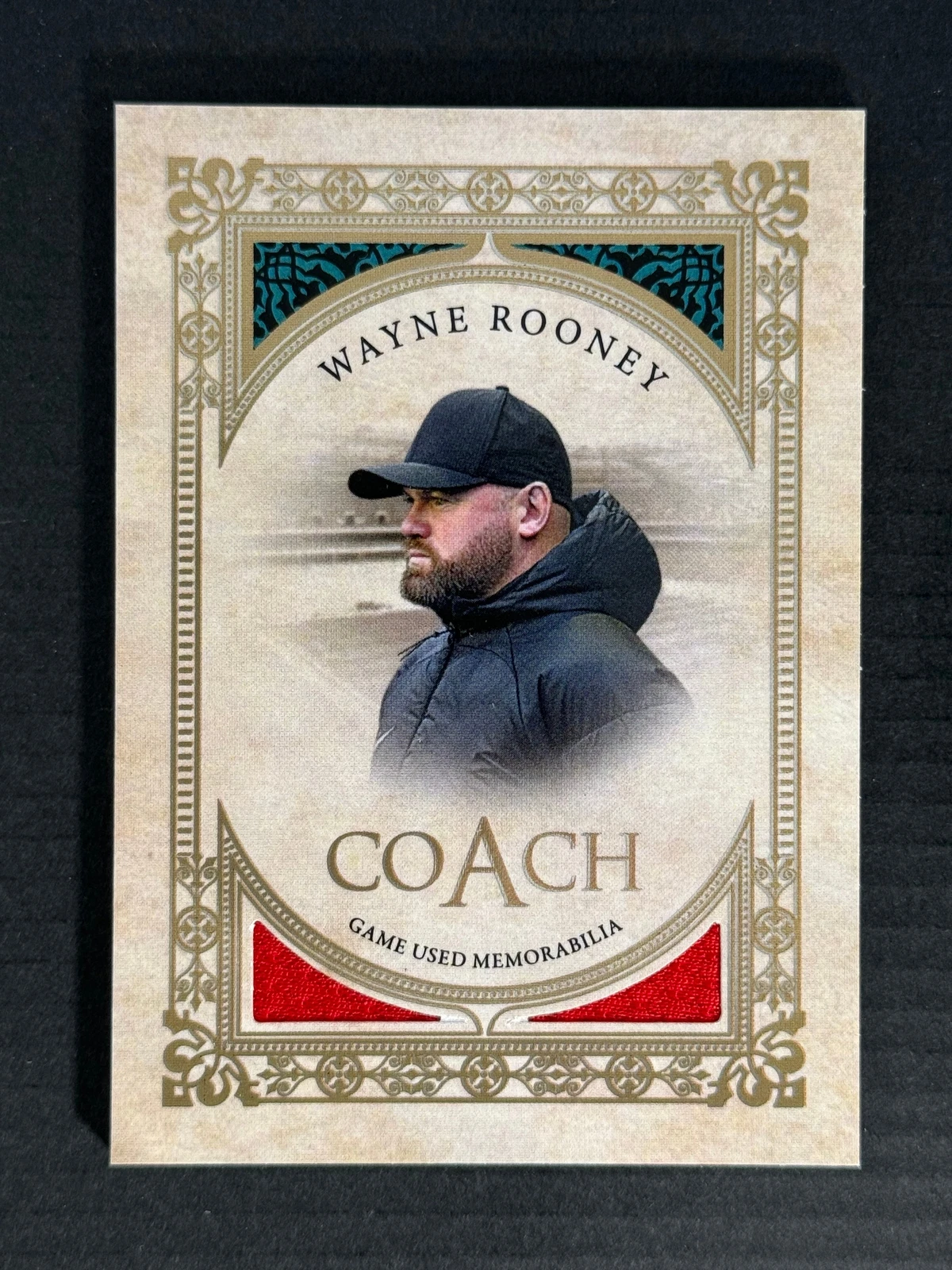 2024 Futera Unique Nostalgia Game Worn Coach Gold Wayne Rooney 14/20