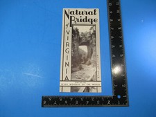 Vintage Natural Bridge of Virginia Brochure 7 Wonders Of The World Map S8946