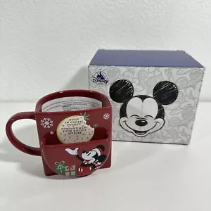 Disney Store Mickey Mouse Weihnachtstasse Plätzchen Tasche Keks Holiday Cheer - Bild 1 von 19