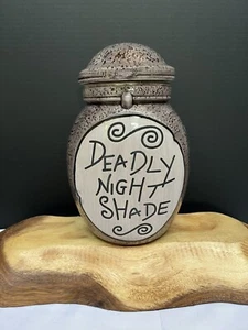 Disney The Nightmare Before Christmas Deadly Nightshade Ceramic Cookie Jar New - Picture 1 of 4