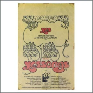 Yessongs 1973 Promotional Film Poster (UK) - Imagen 1 de 1