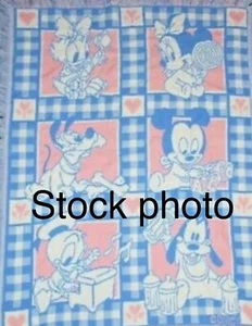 Disney Baby Cozy Throw Avon Kids Tapestry Blanket Fringe Y2K 1994 New Sealed USA - Picture 1 of 5