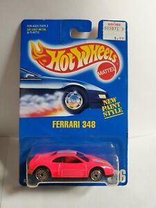Hot Wheels Collector 226 Ferrari 348 Pink Ultra Hots Tinted Glass Red Seats - A