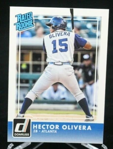 2016 Donruss Rated Rookie #42 Hector Olivera Atlanta Braves - Picture 1 of 2