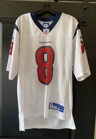Houston Texans Matt Schaub 8 NFL Player Jersey Reebok White Size S Cover