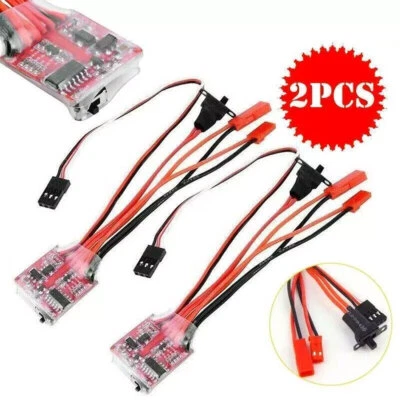 2x High Quality 30A Brushed ESC Speed Controller for RC Car Boat Model - Image 1 of 4