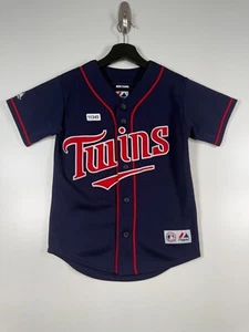 Majestic Kinder Jungen Minnesota Twins Baseball MLB Trikot blau Größe 16x21 - Bild 1 von 13