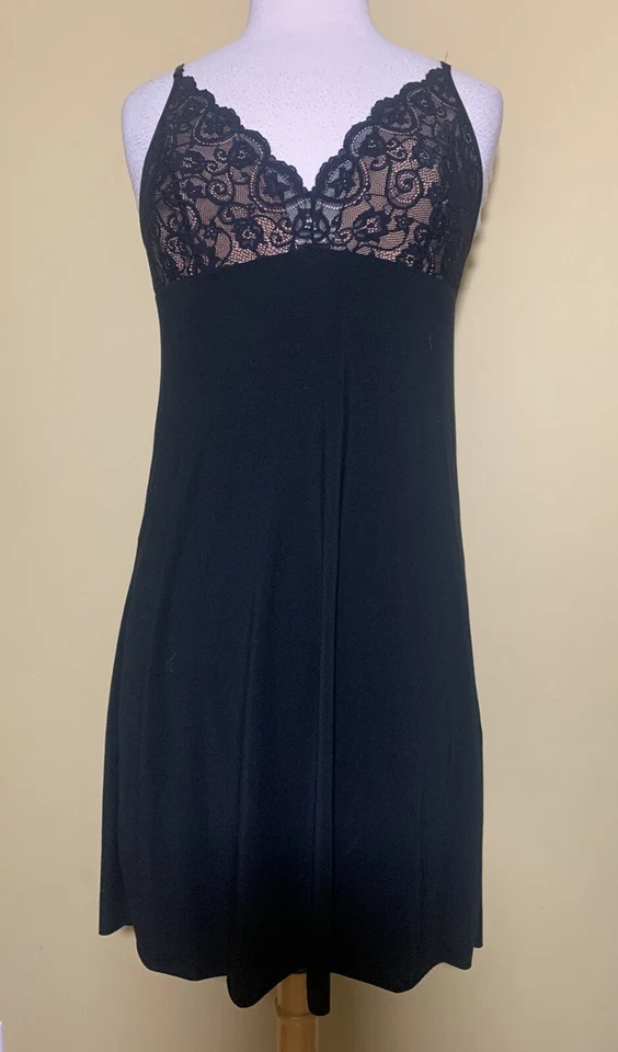 Vestido Babydoll de encaje negro Commando para mujer ropa interior ajustable talla M Foto 1 de 4