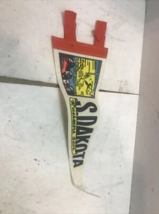 Vintage Felt Souvenir Pennant - Black Hills, South Dakota Mt. Rushmore Cave 12” - Picture 1 of 2