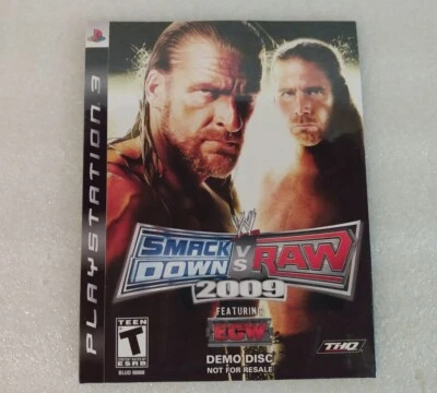WWE SmackDown vs. Raw 2009 Featuring ECW (Sony PlayStation 3, 2008) Demo Disc - Image 1 of 4