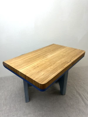 Juego de tabla de cortar de bambú y plástico azul Michael Graves magnético pesado SIN USAR Foto 1 de 4