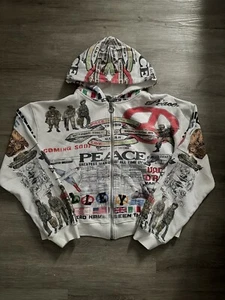 Vale Lives ‘Peace’ Zip Up Hoodie Brand New W/ Tag - Picture 1 of 4