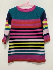 Baby Girls M&S Sparkly Striped Knitted Style Jumper Dress 18-24m💕 - Picture 1 of 10
