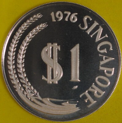 1976 Singapore Dollar Proof Sterling Silver - Image 1 of 2