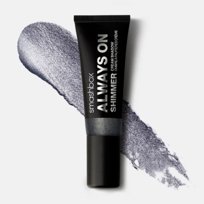 Smashbox ALWAYS ON SHIMMER CREAM SHADOW with Primer Charcoal Shimmer .34oz NeW - Image 1 of 2
