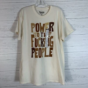 Spencer's funny graphic tee  size Large ivory mens - Picture 1 of 3