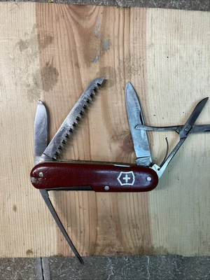 1947-1952 Очень редкая 84 мм Huntsman маленький - VICTORINOX ARMEE SUISSE 246k 4 слоя - Изображение 1 из 4