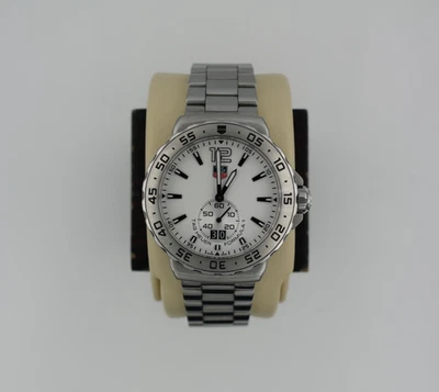 Tag Heuer WAU1113.BA0858 Mens Formula 1 Series Grande Date Watch White Silver - Image 1 of 4