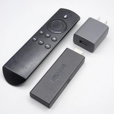 Amazon Fire TV Stick 2nd Gen LY73PR w/Remote, Adapter, Batteries Factory Reset - Image 1 of 4