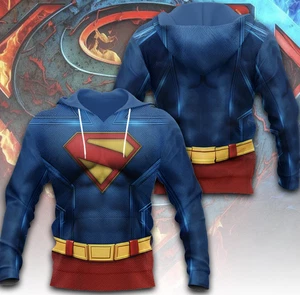 Superman Uniform 3D All Over Printed Hoodie - Bild 1 von 2