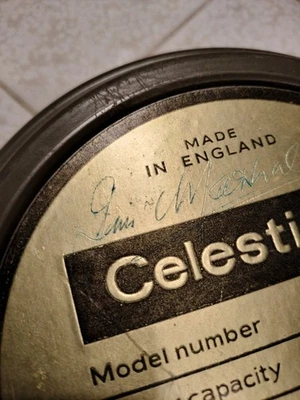 Cubierta trasera verde Celestion G12M 1967 vintage firmada por Jim Marshall 75 c/s ¡Rara! Foto 1 de 4